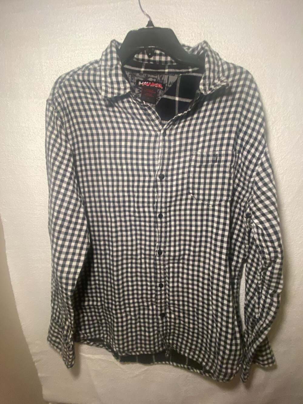 Tony Hawk Long Sleeve Gingham Check Button Down Shirt